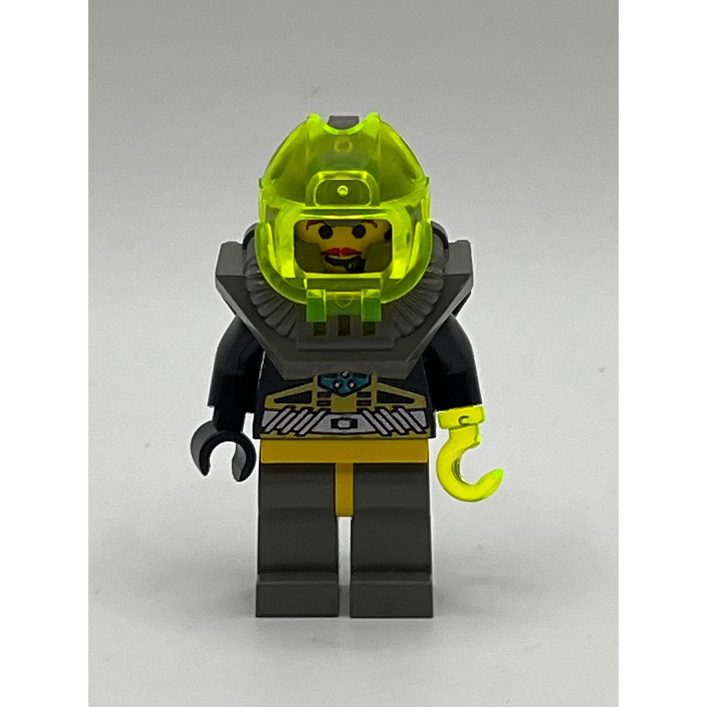 LEGO Aquazone Aquashark Commander Minifigure aqu004 Trans-Neon Green Hook